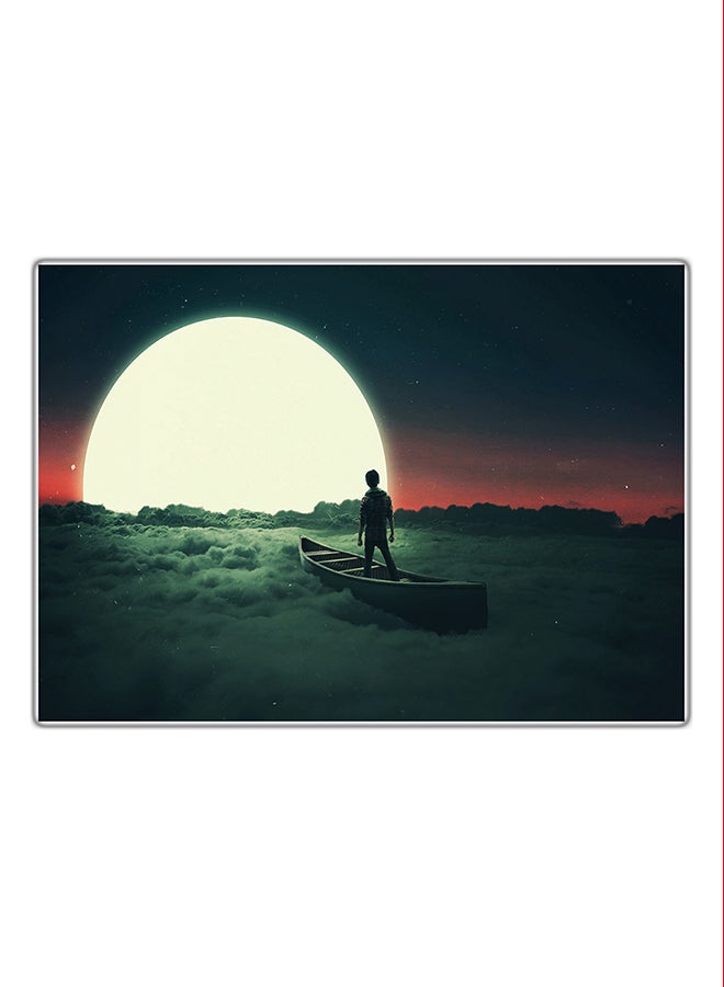 لوحة فنية مطبوعة للزينة متعدد الألوان 21x14.8سم