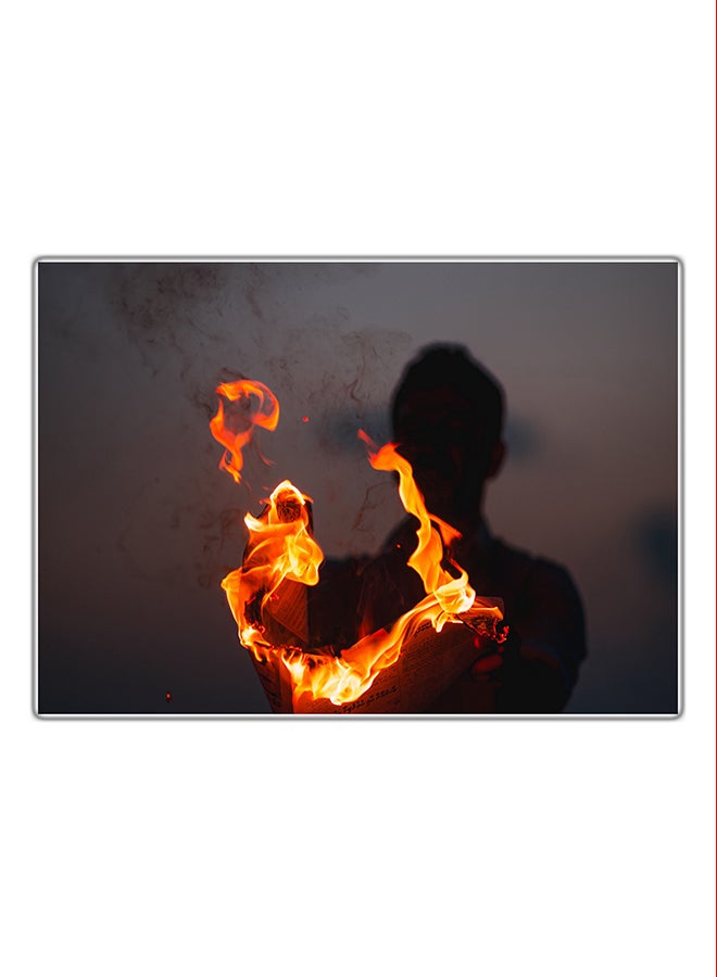 لوحة فنية مطبوعة للزينة متعدد الألوان 21x14.8سم