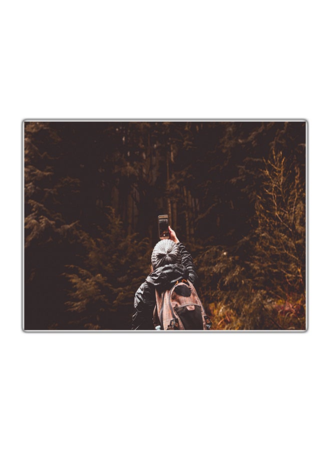 Decorative Printed Tableau Painting Multicolor 14.8x10.5cm