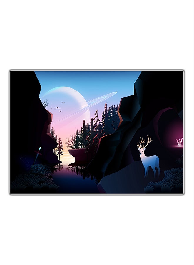 لوحة فنية مطبوعة للزينة متعدد الألوان 21x14.8سم