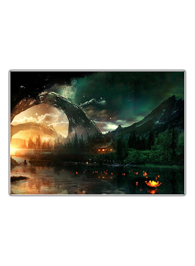 Fast Print Decorative Printed Tableau Painting Multicolour