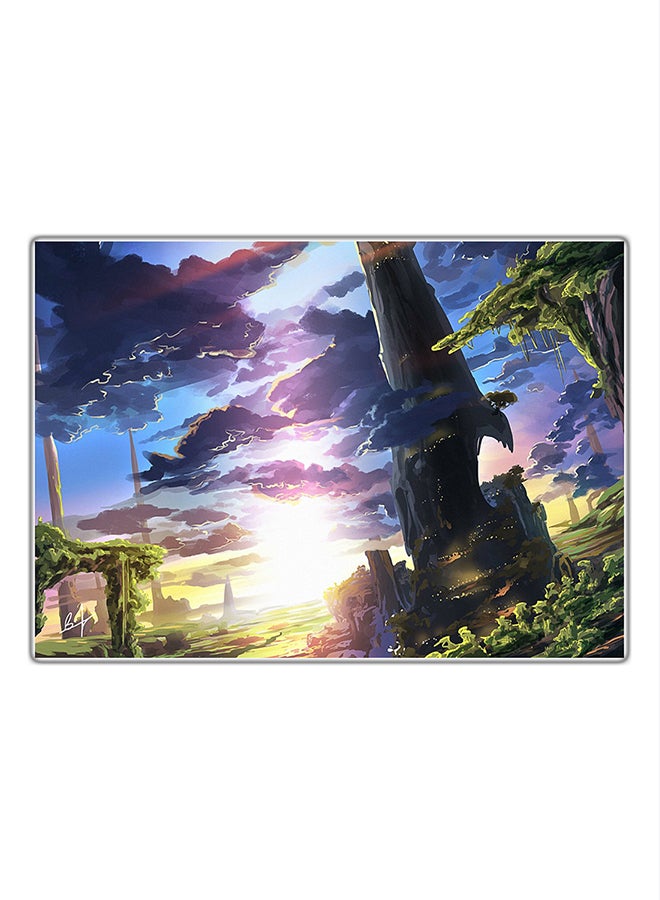 فاست برينت لوحة فنية مطبوعة للزينة متعدد الألوان 21x14.8سم