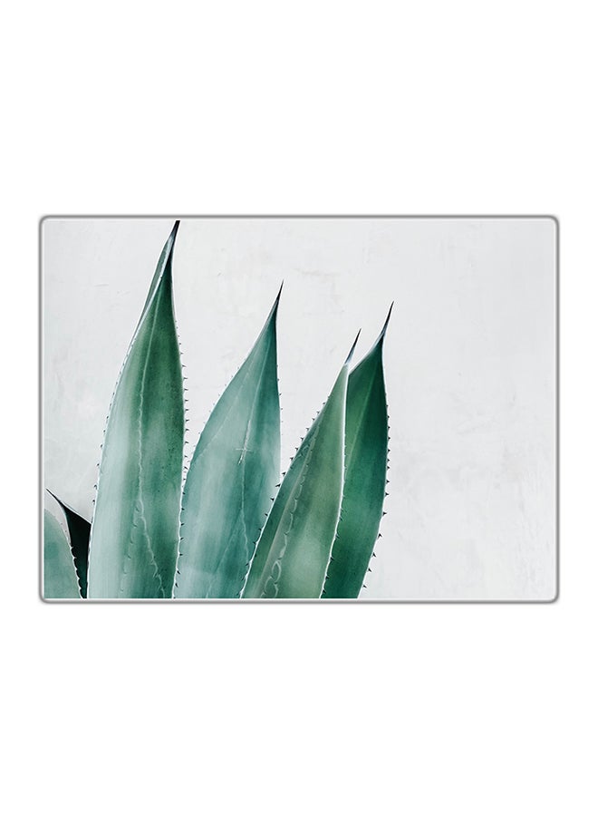 Decorative Printed Tableau Grey/Green 14.8x10.5cm