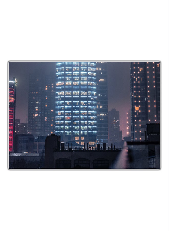 Decorative Printed Tableau Painting Multicolour 21x14.8cm