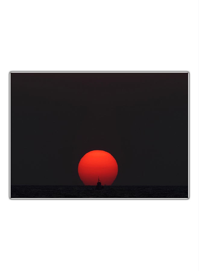 Decorative Printed Tableau Painting Multicolour 21x14.8cm