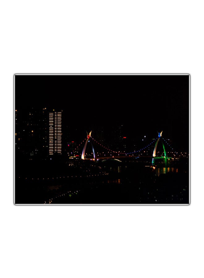 Decorative Printed Tableau Painting Multicolour 14.8x10.5cm