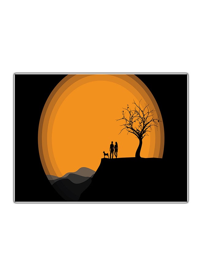 Decorative Printed Tableau Multicolour 14.8x10.5cm