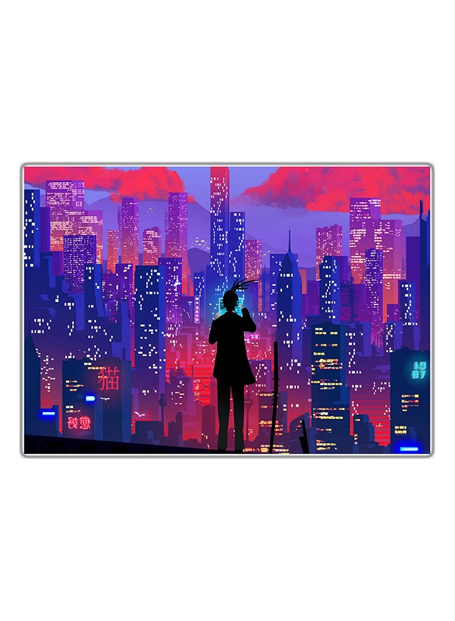 Decorative Printed Tableau Painting Multicolour 21x14.8cm