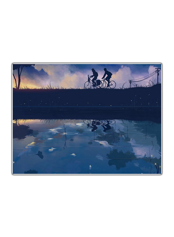 Decorative Printed Tableau Painting Multicolour 14.8x10.5cm