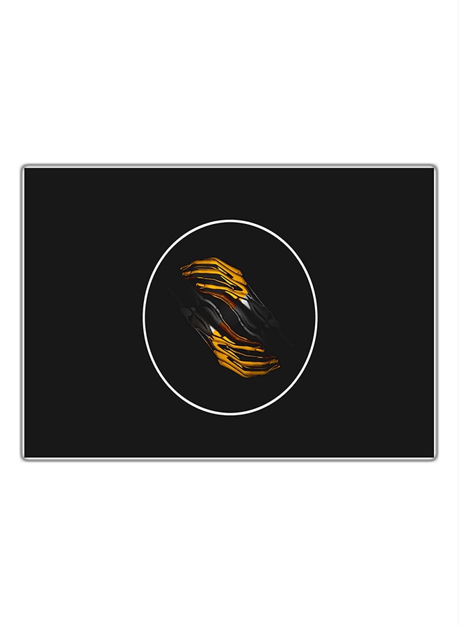 Decorative Printed Tableau Painting Multicolor 21x14.8cm