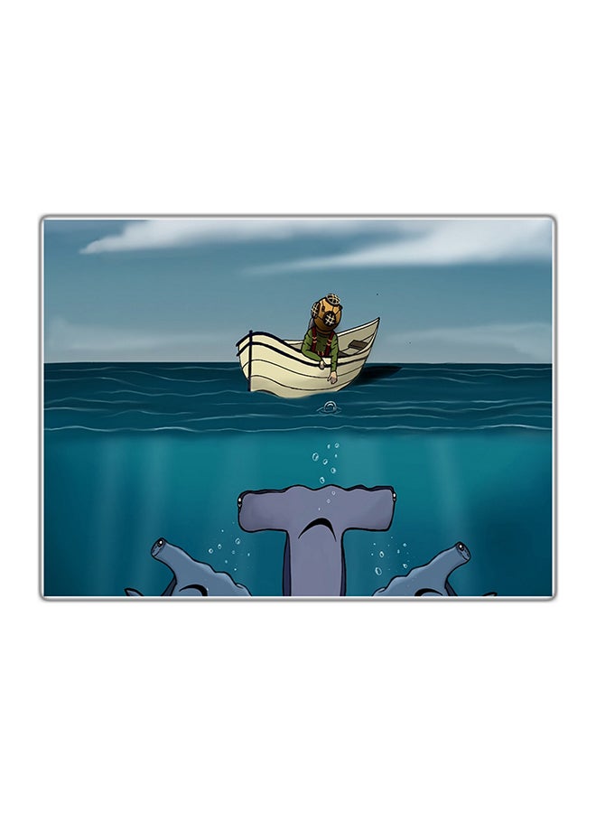 لوحة فنية مطبوعة للزينة متعدد الألوان