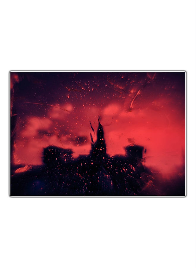 Decorative Printed Tableau Painting Multicolor 21x14.8cm