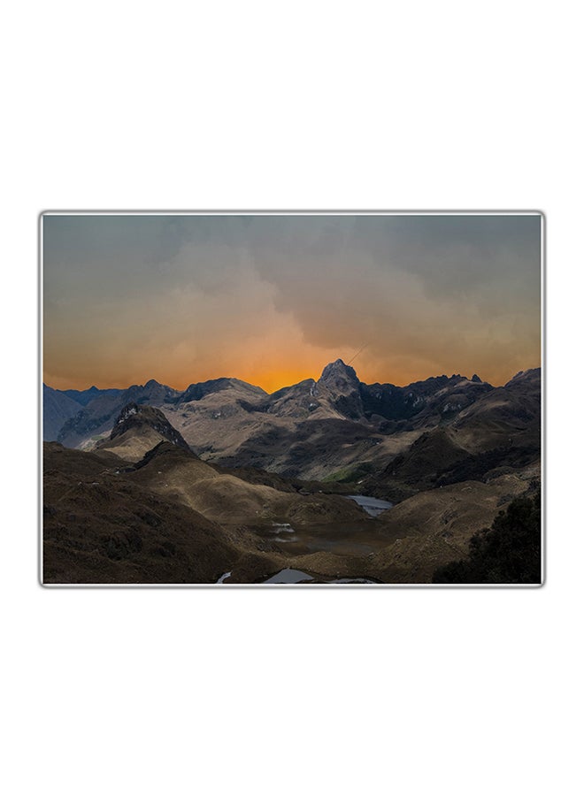 Decorative Printed Tableau Painting Multicolour 14.8x10.5cm