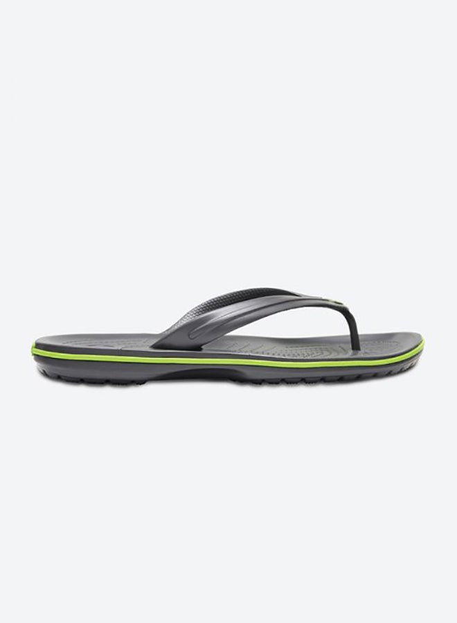 crocs Crocband Flip Flops Graphite/Volt Green  - Image 1