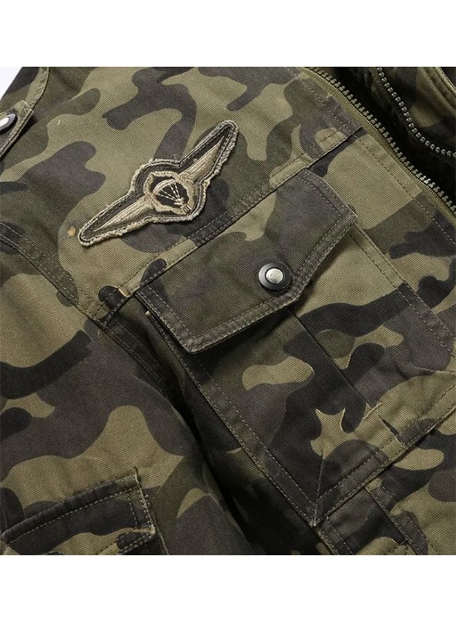 Camouflage Printed Jacket Green  - Image 4