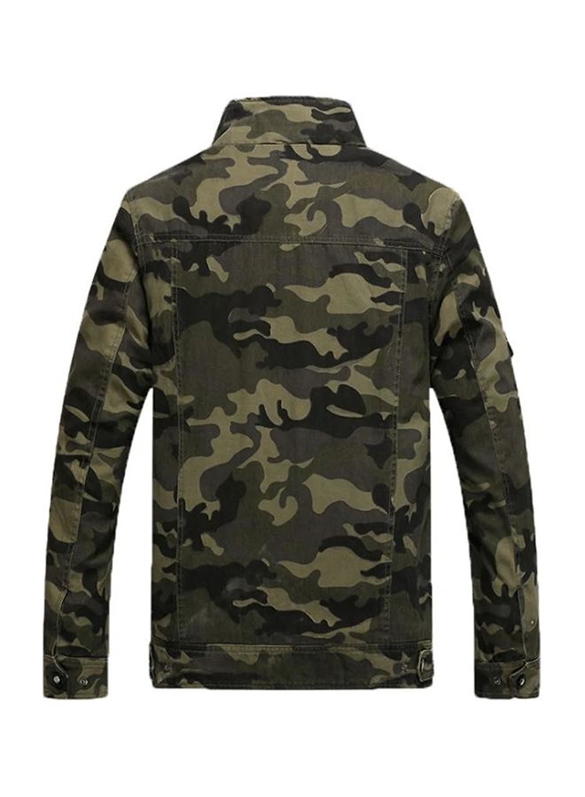 Camouflage Printed Jacket Green  - Image 2