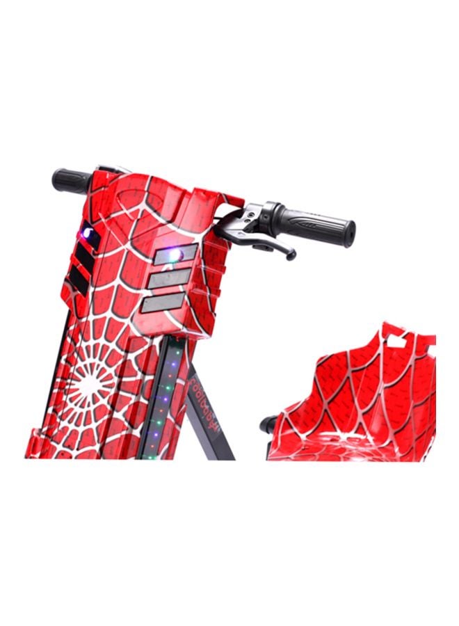 Cool Baby Spider Man Print Electric Foldable Ride-On Scooter Red 70 x 21cm - Image 5