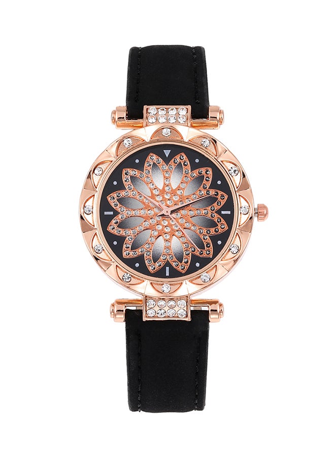 ساعة يد تناظرية من جلد PU باوك-A0307