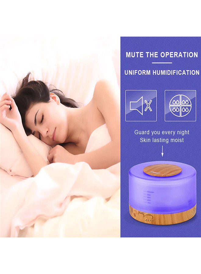 Essential Oil Diffuser Aromatherapy With Remote Control Multicolour 500ml - Image 3