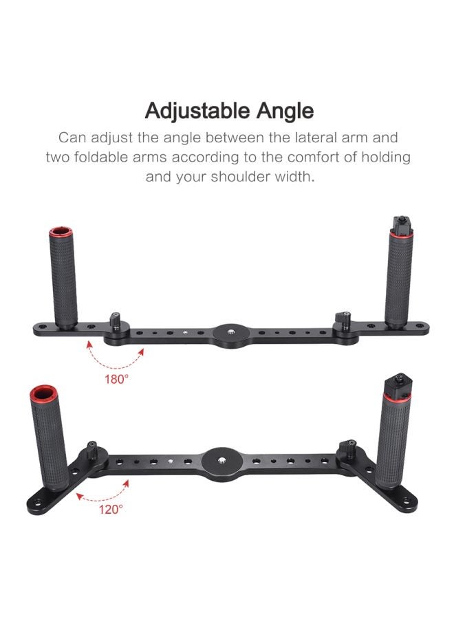 Dual Grip Gimbal Handle With Joystick Control Black