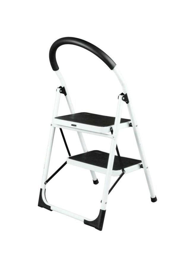 BITA Classic 2 Step Stainless Steel Ladder White/Black 18x23x19inch - Image 1