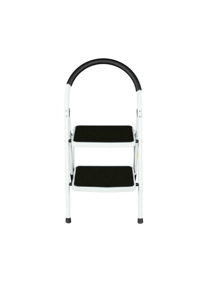 BITA Classic 2 Step Stainless Steel Ladder White/Black 18x23x19inch - Image 2