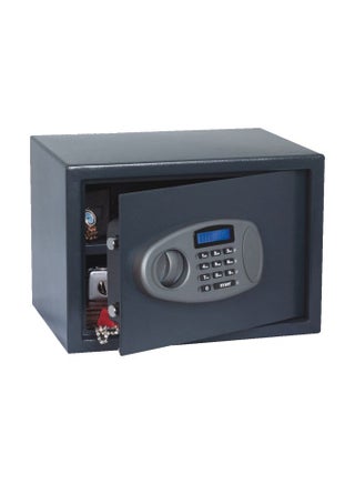 Electronic Digital Battery Operated Safe Deposit Box With Digital Pin Keypad And Manual Override Keys Grey 25x35x25cm - v1575103488/N32178640A_1