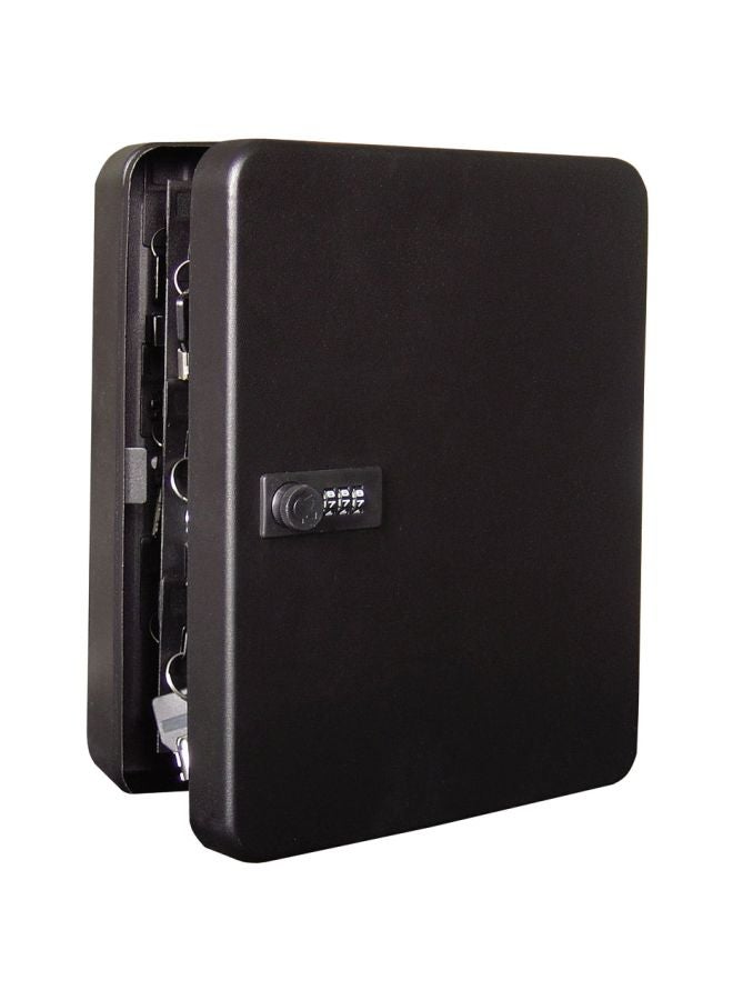 Metal Key Cabinet Black 24x30x8centimeter