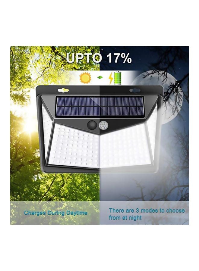 Solar Powered LED Light Black/Blue 13.80x5.80x10.40centimeter - Image 2