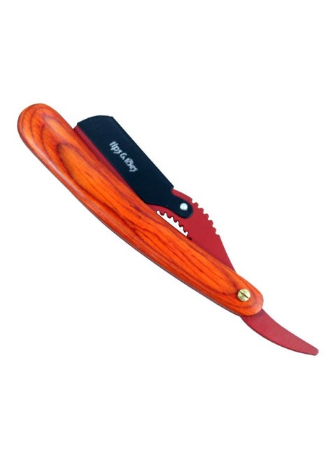 Wooden Shaving Razor Brown/Black 16.5cm