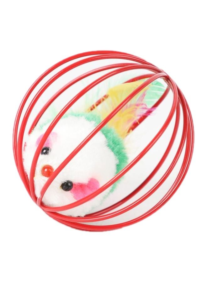 Cage Rat Toy Red/White/Green 6.2centimeter - Image 1