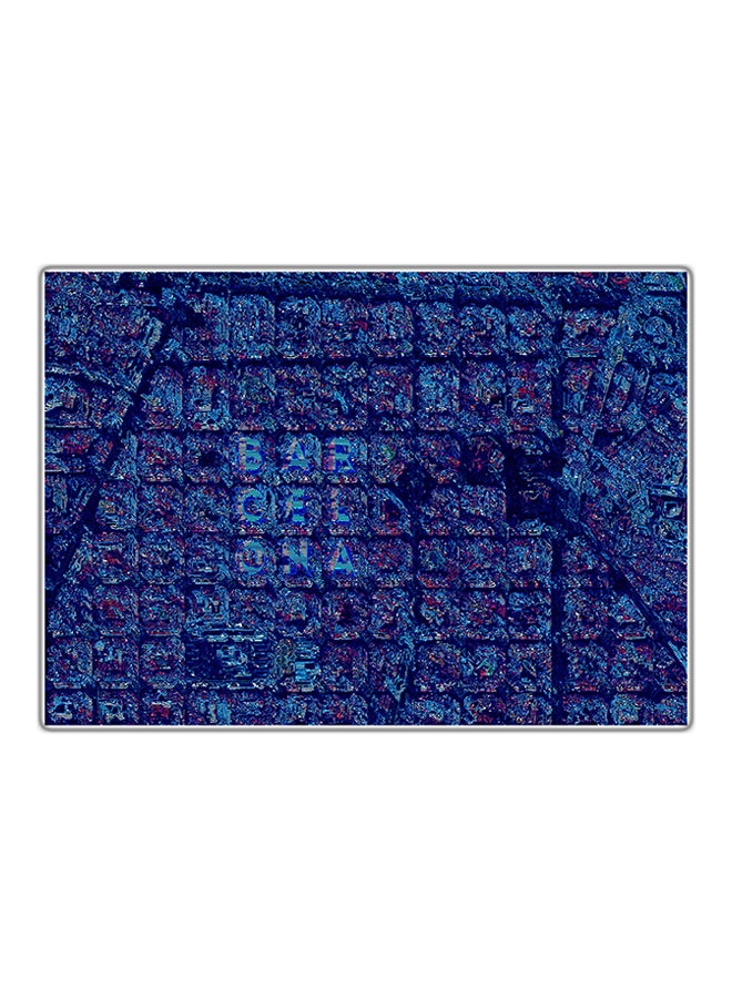 Fast Print Decorative Printed Tableau Blue 14.8x10.5cm