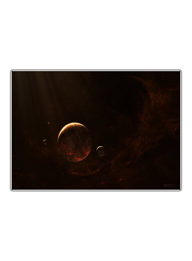 Fast Print Decorative Printed Tableau Painting Multicolour 14.8x10.5cm