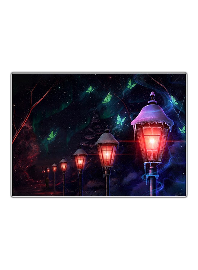 Decorative Printed Tableau Painting Multicolour