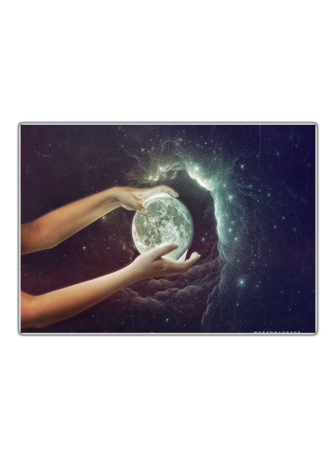 Fast Print Decorative Printed Tableau Painting Multicolour 21x14.8cm