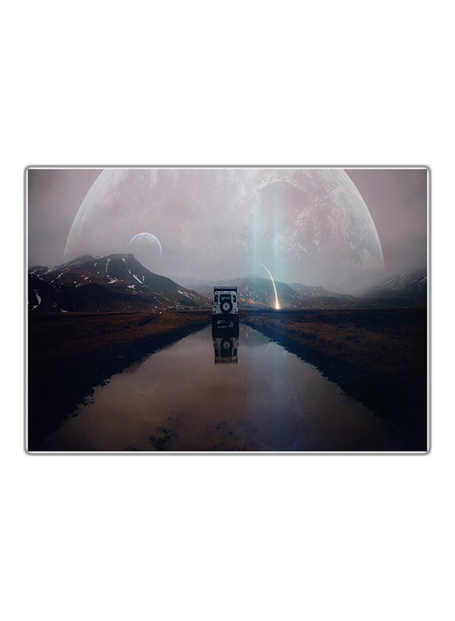 لوحة فنية مطبوعة للزينة متعدد الألوان 21x14.8سم