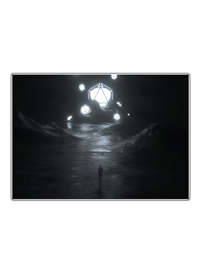 Decorative Printed Tableau Painting Multicolour 21x14.8cm