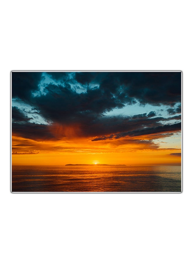 Decorative Printed Tableau Painting Multicolour 21x14.8cm