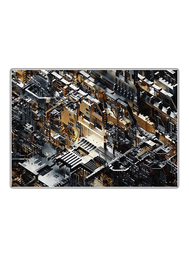 Decorative Printed Tableau Painting Multicolour 14.8x10.5cm