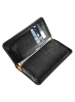 FLOVEME Magnetic Wallet Case Cover For Smartphones Black  - Image 2