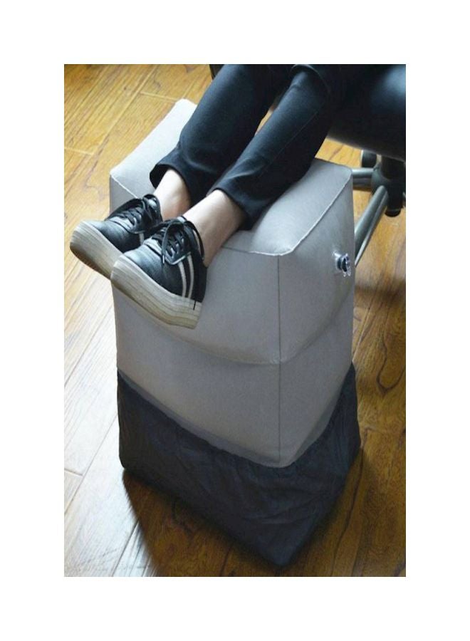 3 Layers Inflatable Travel Foot Rest Pillow Dust Cover - Image 2