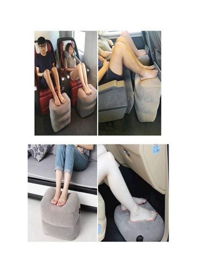 3 Layers Inflatable Travel Foot Rest Pillow Dust Cover - Image 5