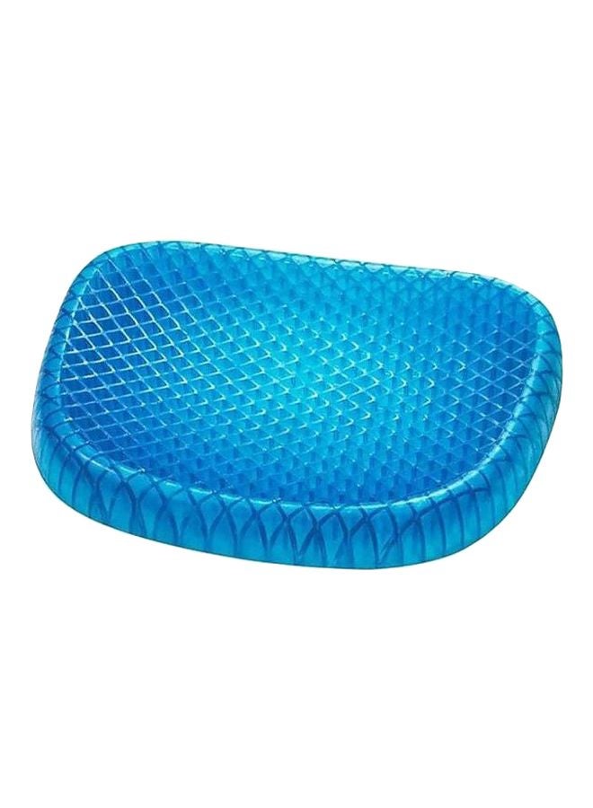 وسادة ديكور للمقعد بتصميم قرص العسل بوليستر أزرق - Image 1