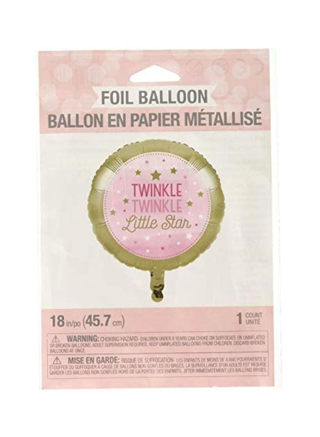 كرييتف كونفيرتينج بالون من القصدير بتصميم عبارة Twinkle Twinkle Little Star طراز 322267 18بوصة - Image 2
