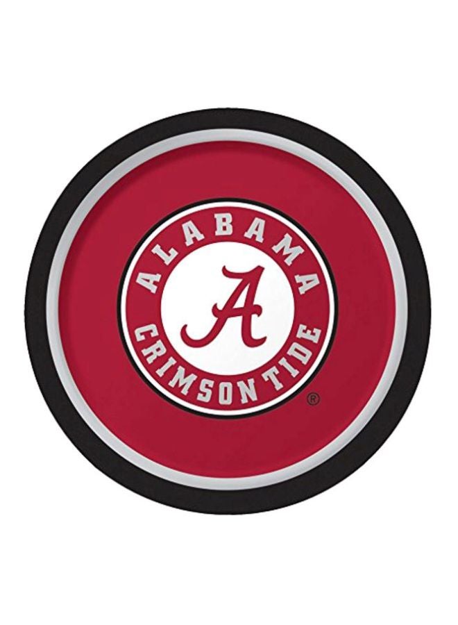 CREATIVE CONVERTING 8-Piece University Of Alabama Paper Plates 420697 8.75inch  - Image 1