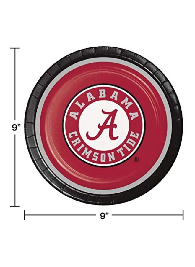 CREATIVE CONVERTING 8-Piece University Of Alabama Paper Plates 420697 8.75inch  - Image 3
