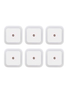 Generic 6-Piece Auto Sensor Mini Led Night Light White 10cm  - Image 1