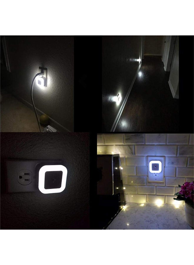 صن شاين مجموعة مصابيح ليلية توصل بالمقبس ومزودة بمستشعر لتضيء من الغسق حتى الصباح من 4 قطع أبيض 10سم - Image 3
