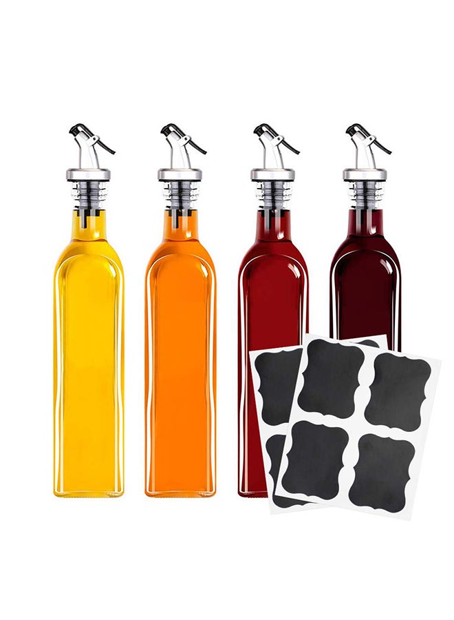 Tebery 4-Piece Oil Dispenser Multicolour - Image 1