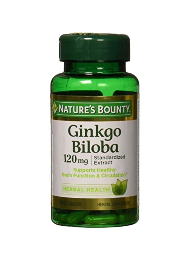 NATURE'S BOUNTY - Ginkgo Biloba Dietary Supplement - 100 Capsules 120 Mg - Image 1